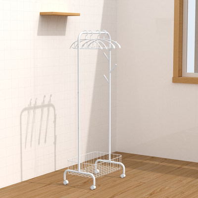 帶收納筐衣帽架與褲架的視覺審核要點