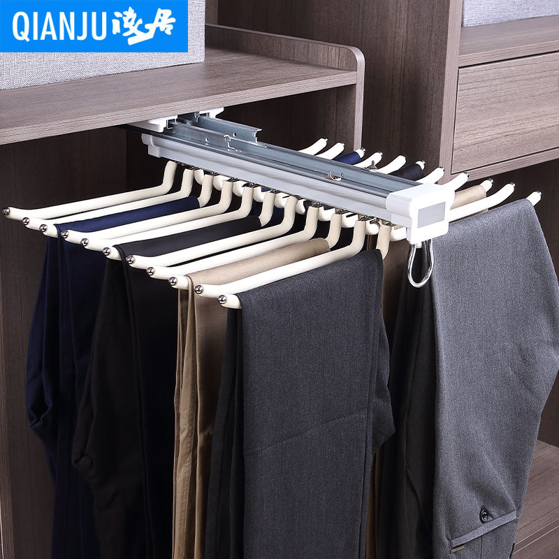 伸縮褲架衣柜 多功能褲抽架，優(yōu)化家居收納空間